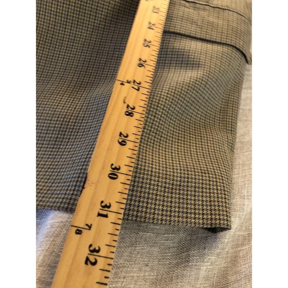 Coppley Blazer Sport Coat Mens 42 Brown Blue Houndstooth Two Button Notch Lapel - Picture 9 of 11